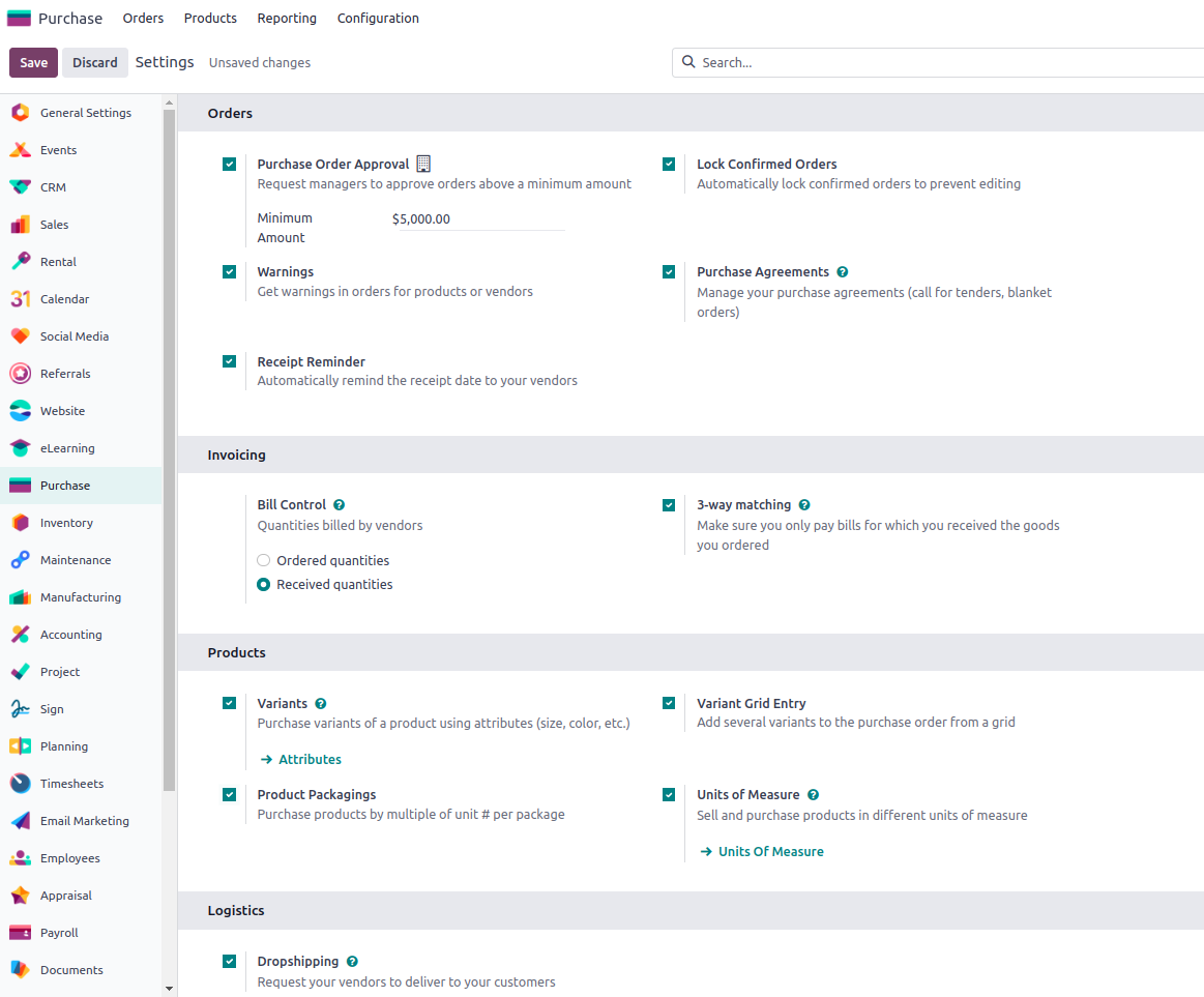 Define Multiple Vendors