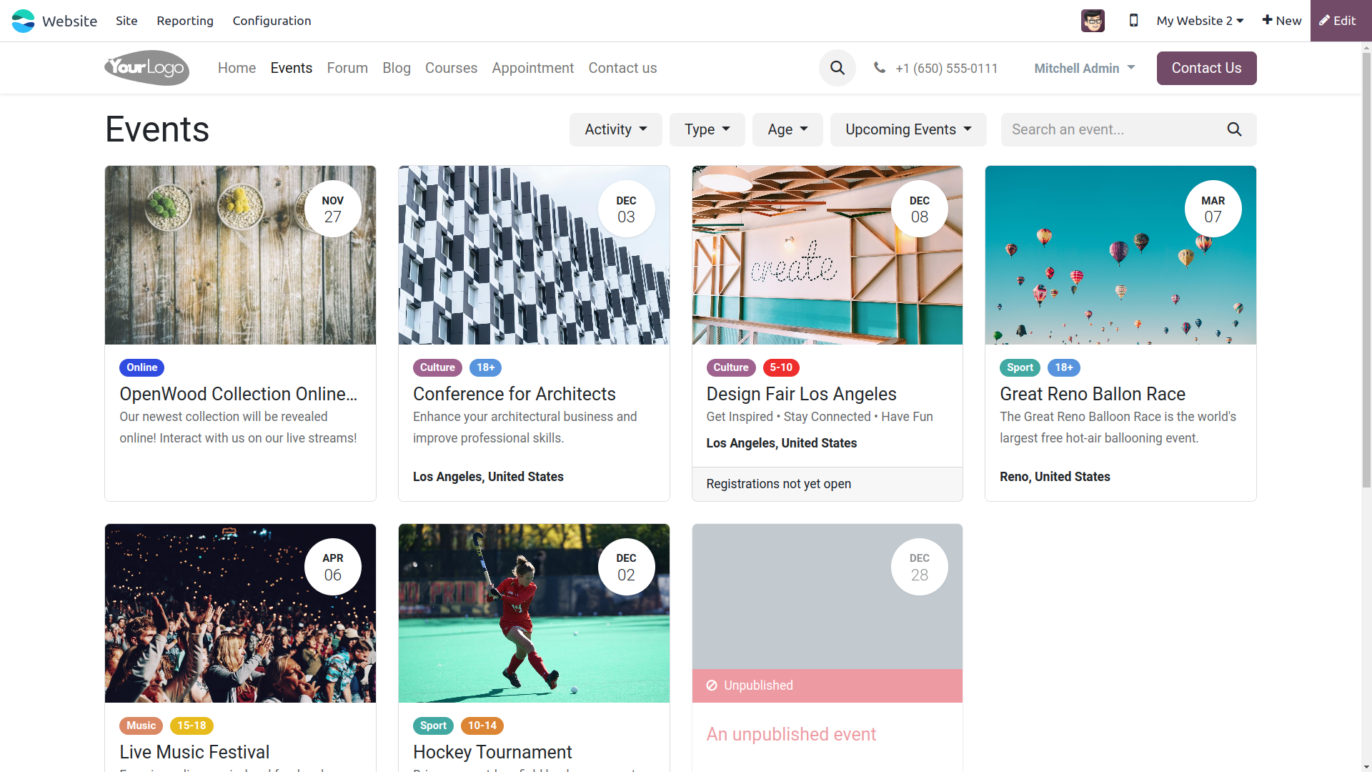 Dedicated website building